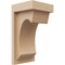Ekena Millwork 4"W x 4"D x 8"H Wide Emerson Rough Cedar Woodgrain TimberThane Corbel, Primed Tan CORUR04X04X08EMRRCPR - alternate 1